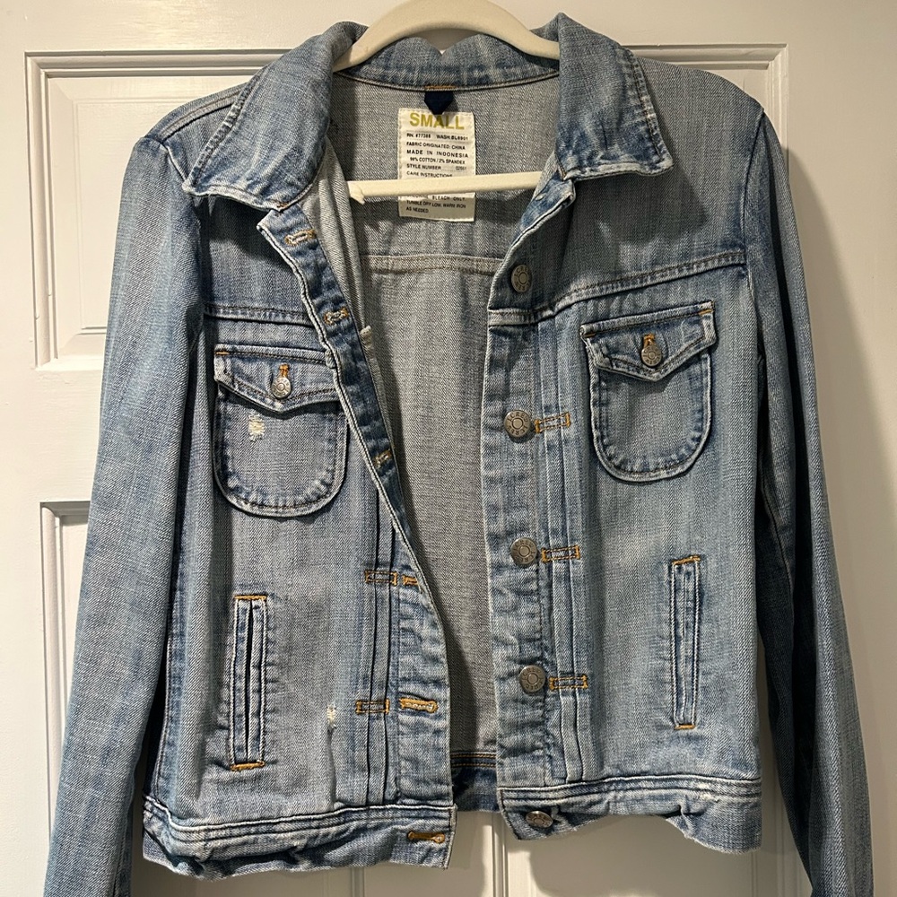 JCREW distressed Jean Jacket | Size small